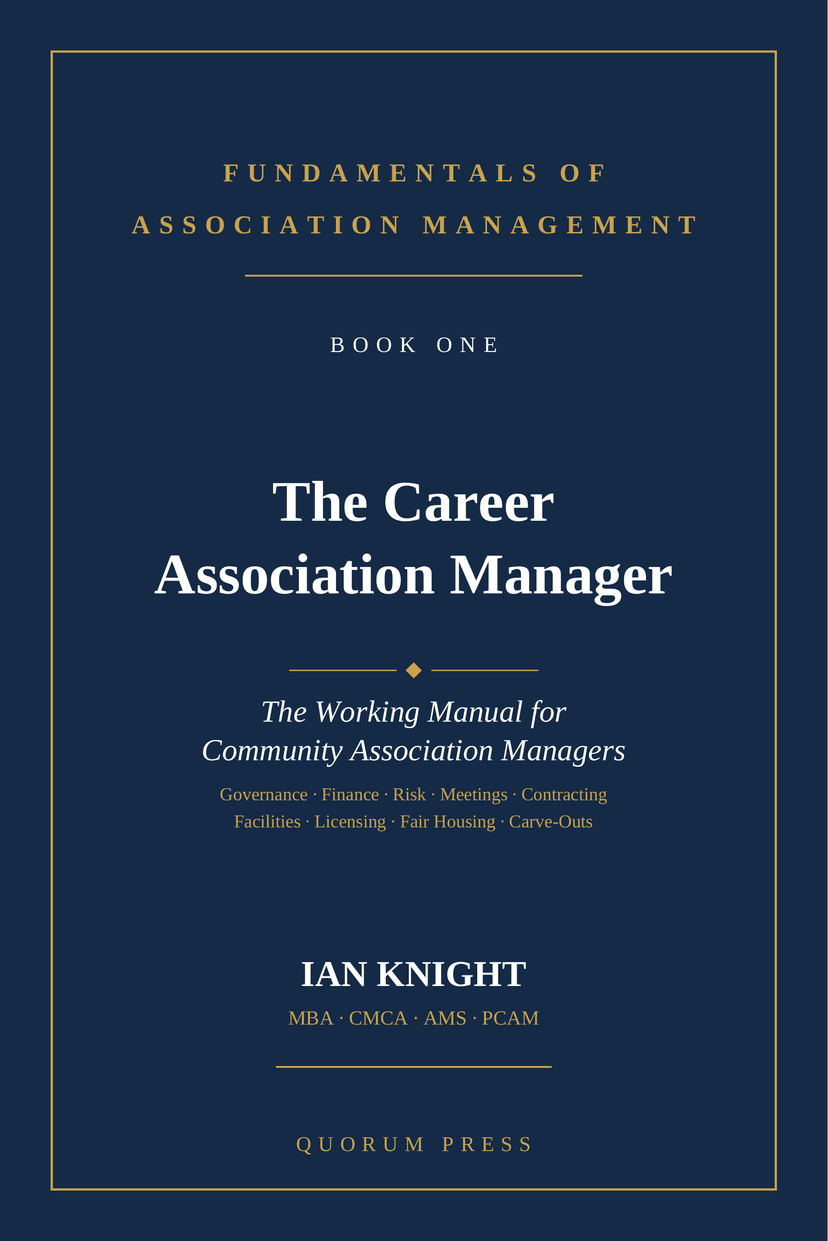 The Career Association Manager front cover